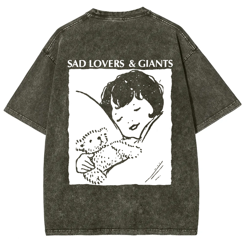Unisex Vintage  Sad Lovers & Giants Rock Band t-Shirt