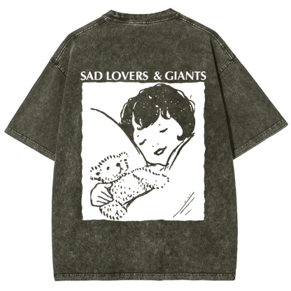 Unisex Vintage  Sad Lovers & Giants Rock Band t-Shirt