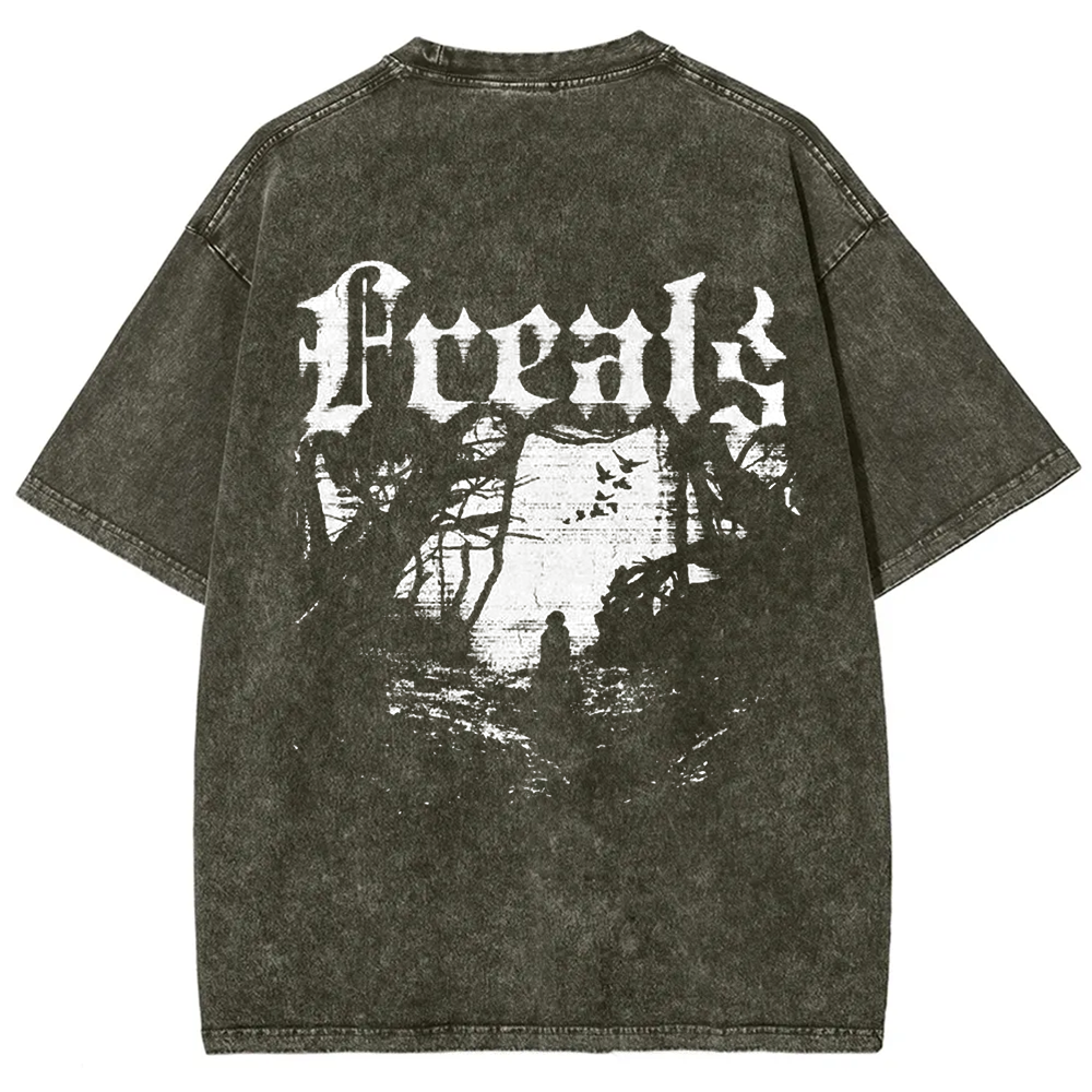 Unisex Vintage Freaks Horror Movie t-Shirt