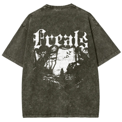 Unisex Vintage Freaks Horror Movie t-Shirt