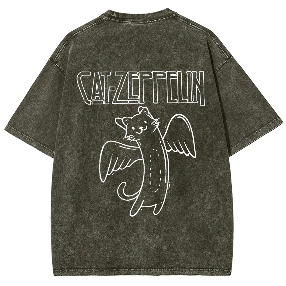 Unisex Vintage Cat Zeppelin t-Shirt