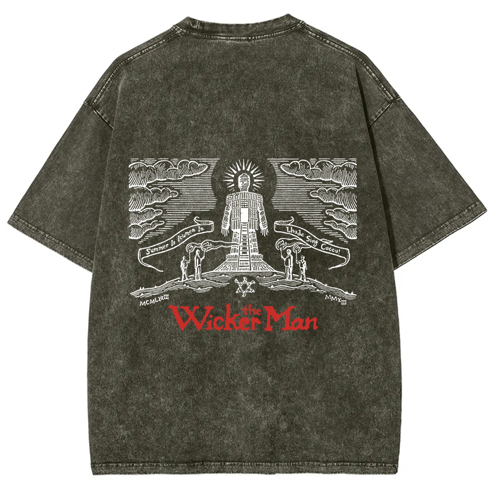 Unisex Vintage The Wicker Man Movie t-Shirt