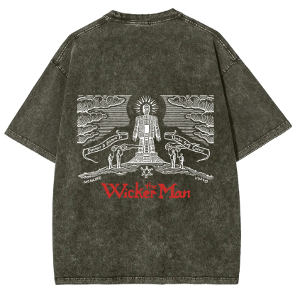 Unisex Vintage The Wicker Man Movie t-Shirt