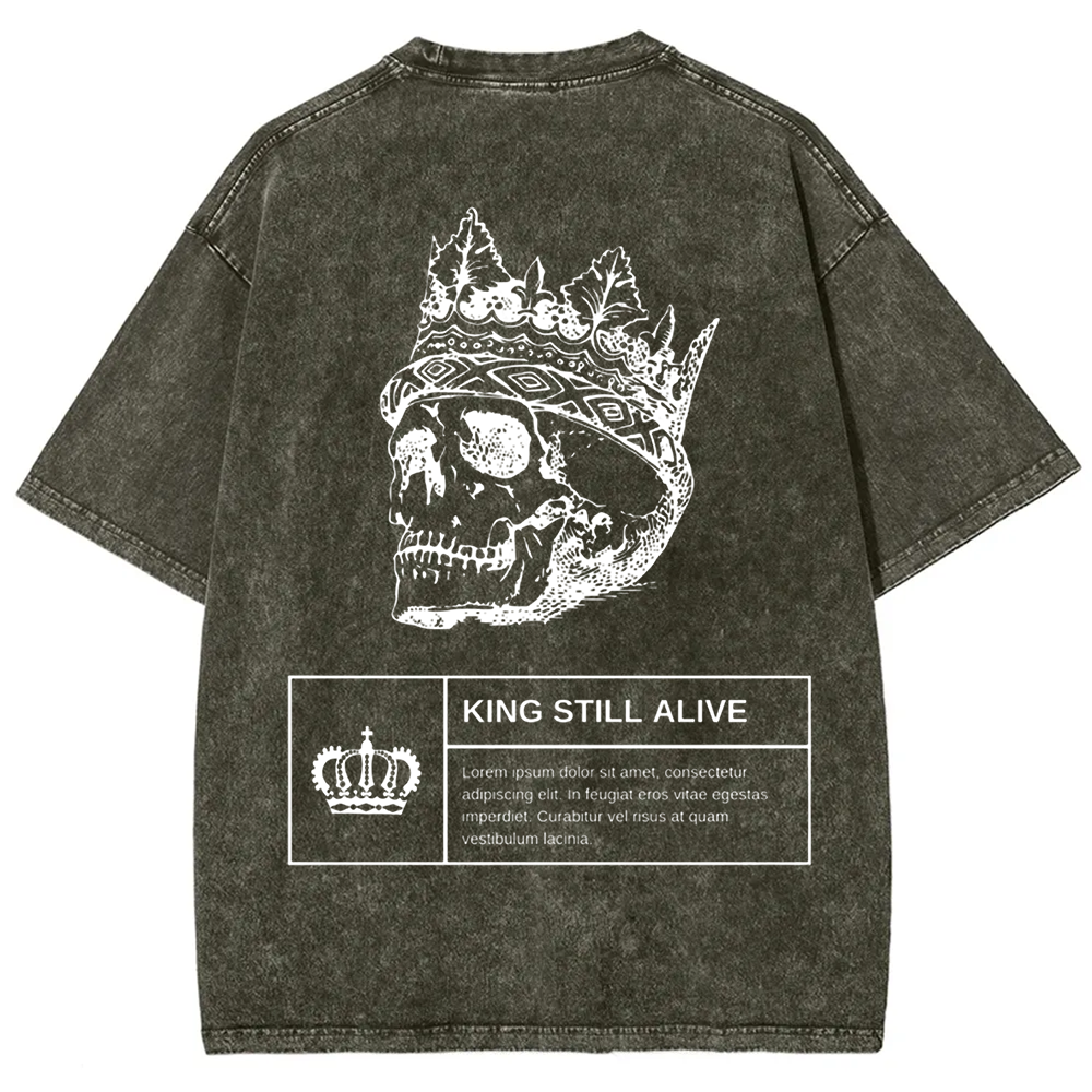 Unisex Vintage Horror Themed Skull Head t-Shirt