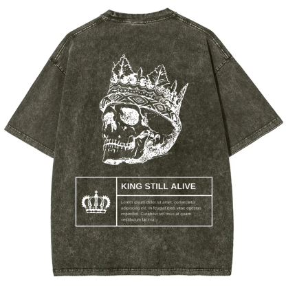 Unisex Vintage Horror Themed Skull Head t-Shirt