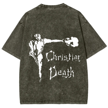 Unisex Vintage Christian Death Rock Band t-Shirt