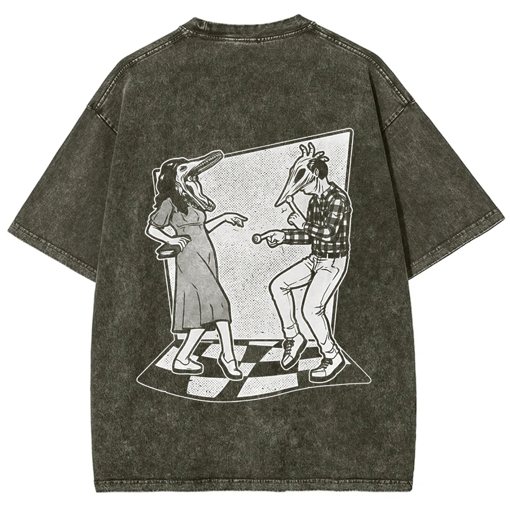 Unisex Vintage Ghost Couple Dance Beetlejuice  t-Shirt