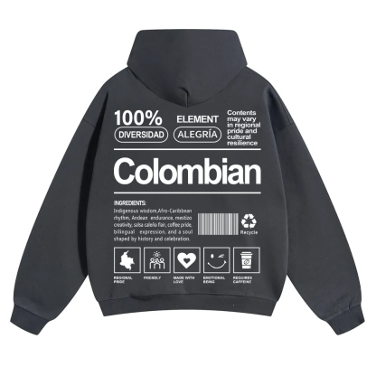 Colombian Unisex Fit Color Hoodie wearishow
