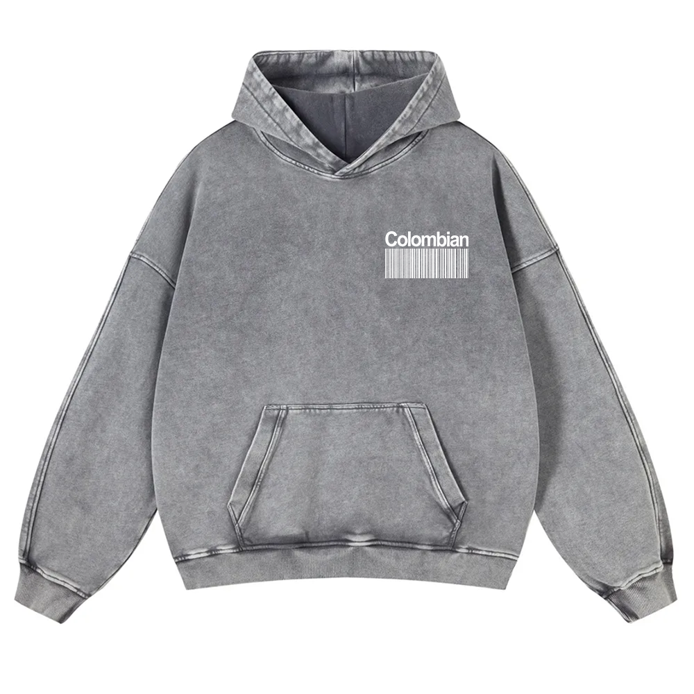Colombian Unisex Fit  Washed Hoodie wearishow
