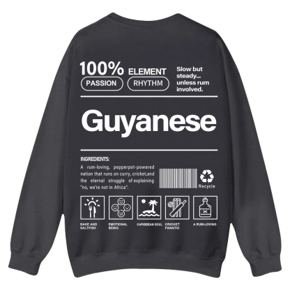 Guyanese Unisex Fit  Casual Crewneck Sweatshirt wearishow