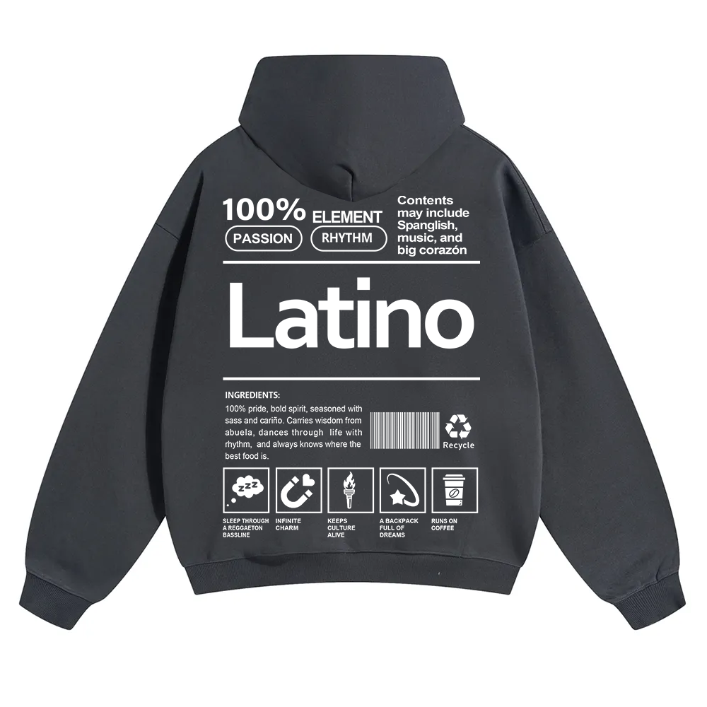 Latino Unisex Fit Color Hoodie wearishow