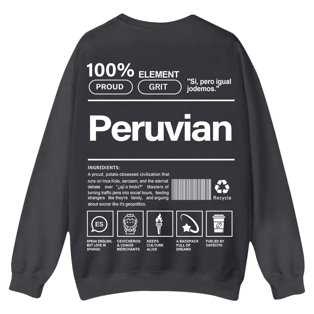 Peruvian Unisex Fit  Casual Crewneck Sweatshirt wearishow