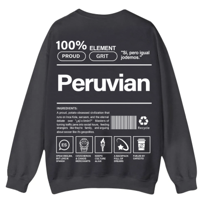 Peruvian Unisex Fit  Casual Crewneck Sweatshirt wearishow