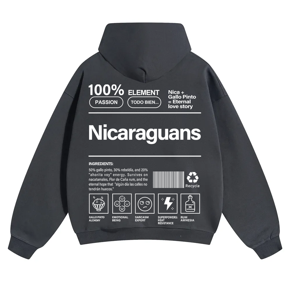 Nicaraguans Unisex Fit Color Hoodie wearishow