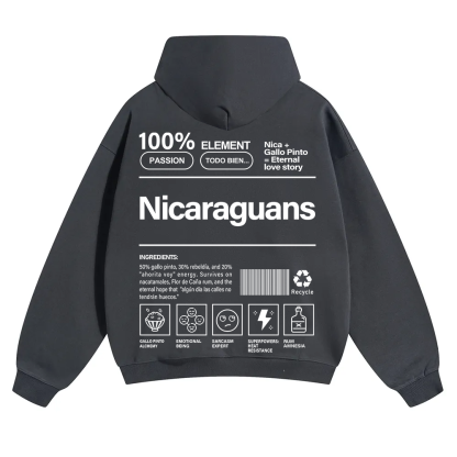 Nicaraguans Unisex Fit Color Hoodie wearishow