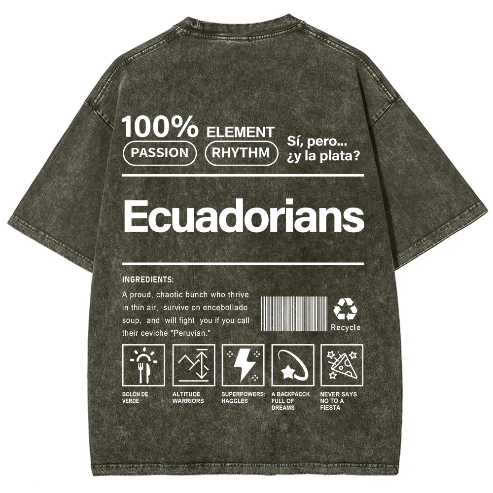 Ecuadorians Unisex Fit  Washed T-Shirt