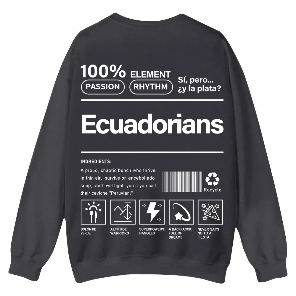 Ecuadorians Unisex Fit  Casual Crewneck Sweatshirt wearishow