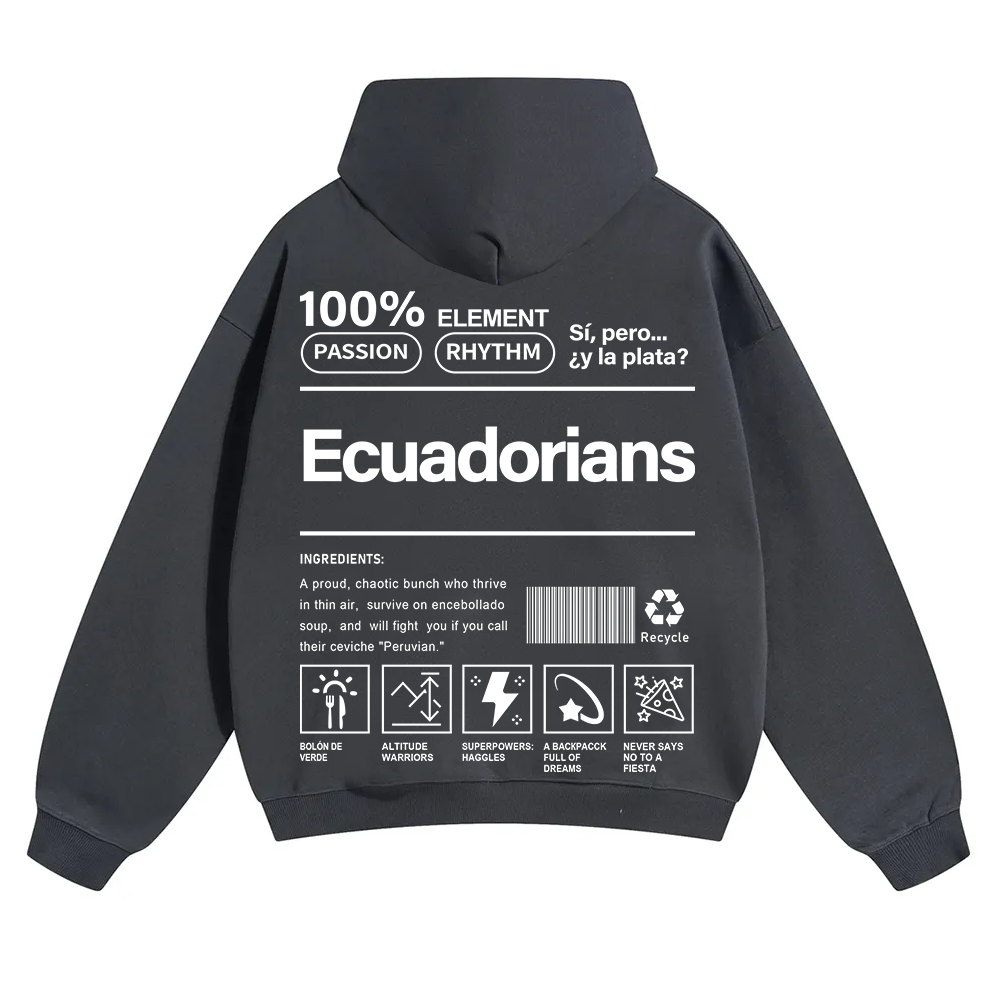 Ecuadorians Unisex Fit Color Hoodie wearishow