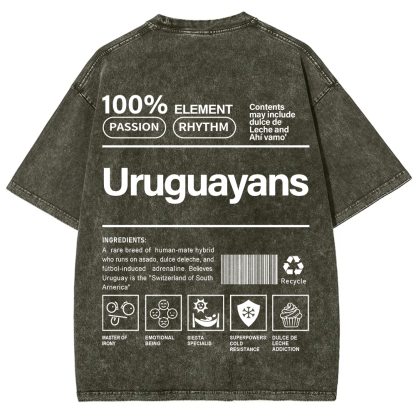 Uruguayans Unisex Fit  Washed T-Shirt