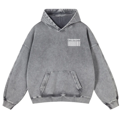 Uruguayans Unisex Fit  Washed Hoodie wearishow