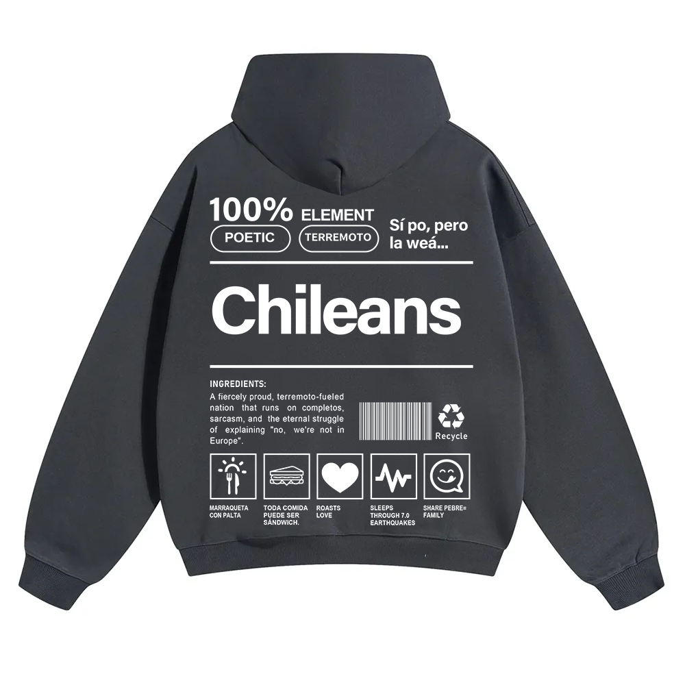 Chileans Unisex Fit Color Hoodie wearishow