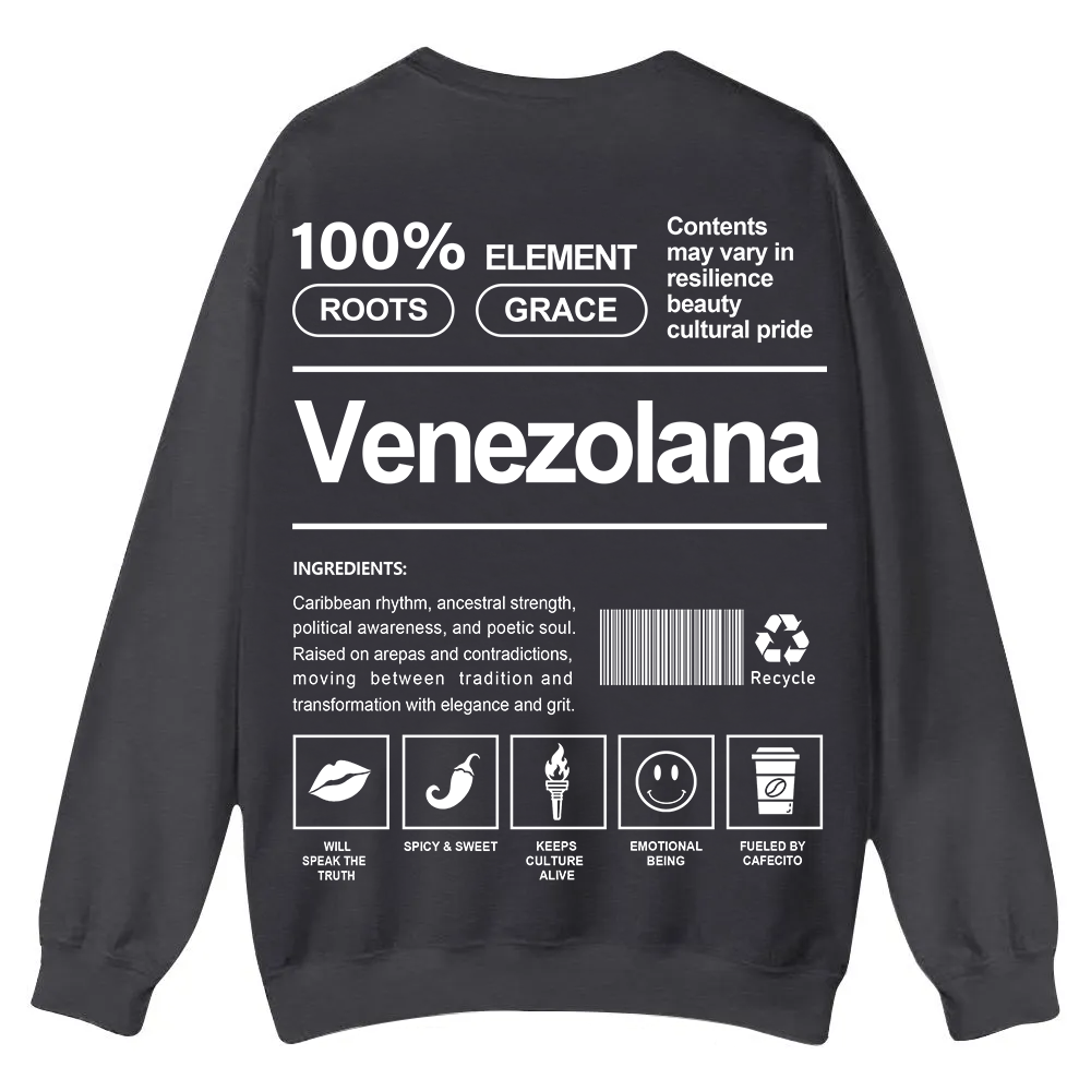 Venezolana Unisex Fit  Casual Crewneck Sweatshirt wearishow