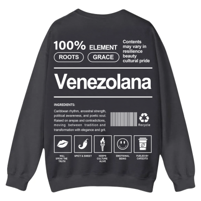 Venezolana Unisex Fit  Casual Crewneck Sweatshirt wearishow