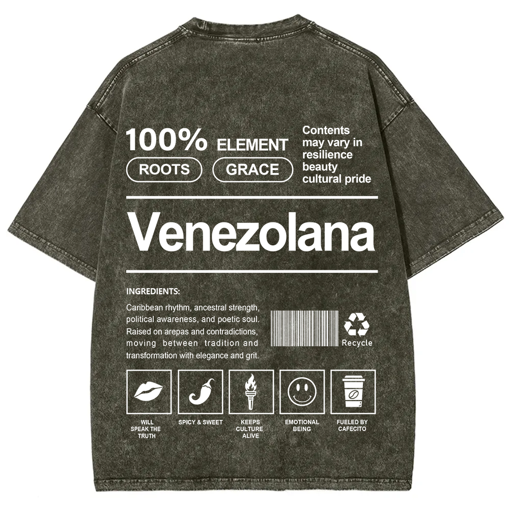 Venezolana Unisex Fit  Washed T-Shirt
