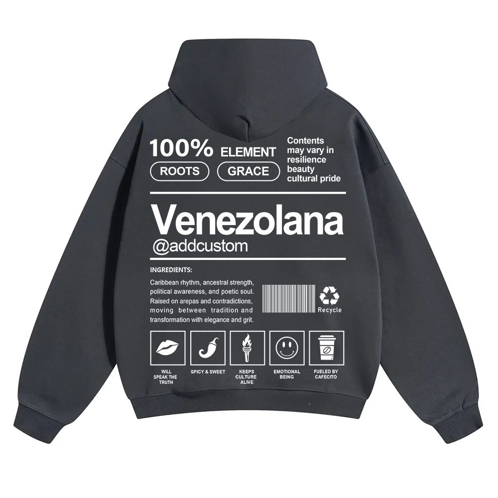 Venezolana Addcustom Unisex Fit Color Hoodie wearishow