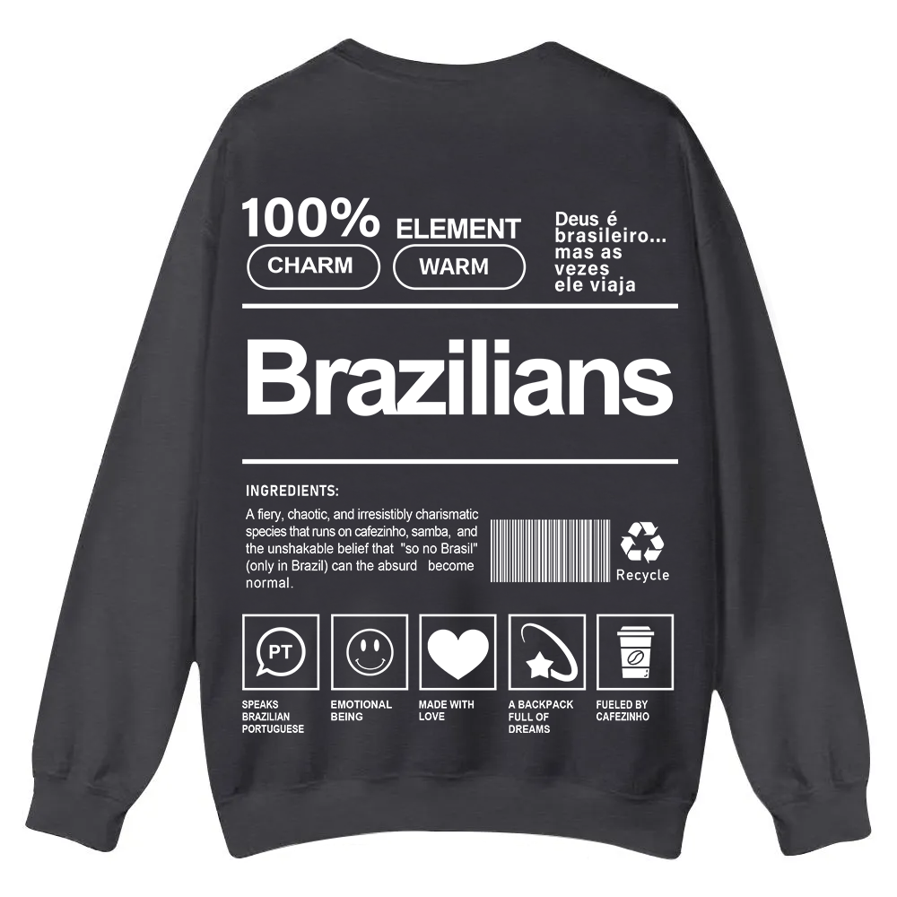 Brazilians Unisex Fit  Casual Crewneck Sweatshirt wearishow