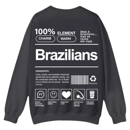 Brazilians Unisex Fit  Casual Crewneck Sweatshirt wearishow