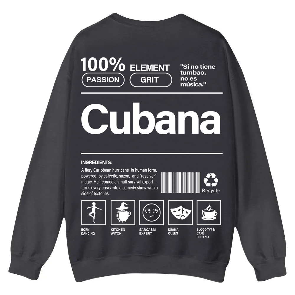 Cubana Unisex Fit  Casual Crewneck Sweatshirt wearishow