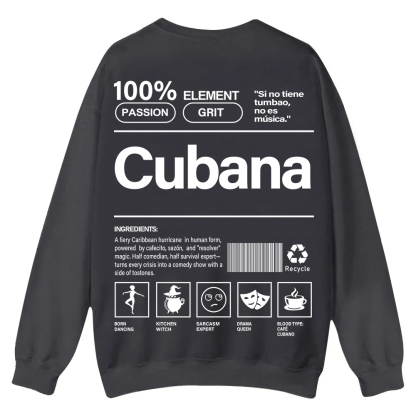 Cubana Unisex Fit  Casual Crewneck Sweatshirt wearishow