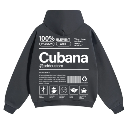 Cubana Addcustom Unisex Fit Color Hoodie wearishow
