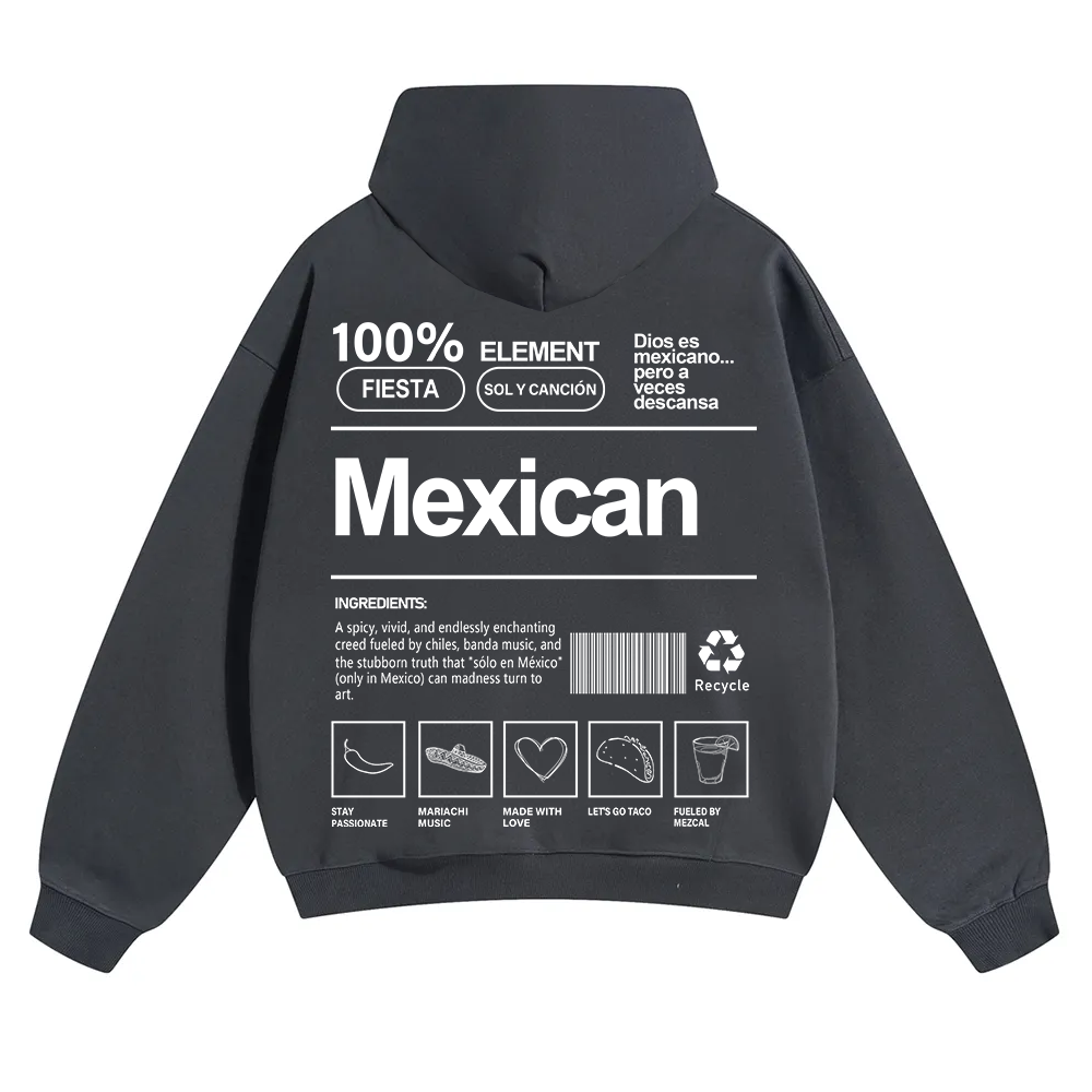 Mexican Unisex Fit Color Hoodie wearishow