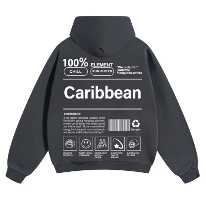 Caribbean Unisex Fit Color Hoodie wearishow