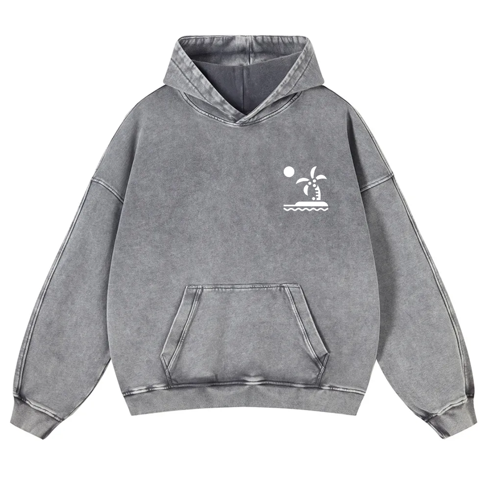 Caribbean Unisex Fit  Washed Hoodie wearishow