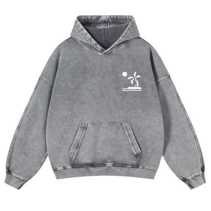 Caribbean Unisex Fit  Washed Hoodie wearishow