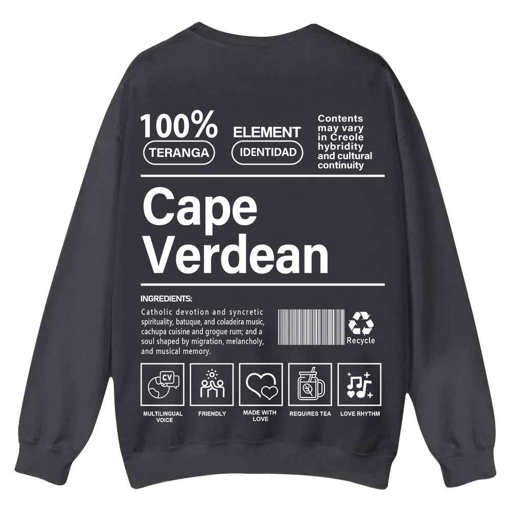 Cape Verdean Unisex Fit  Casual Crewneck Sweatshirt wearishow