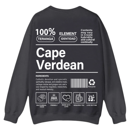 Cape Verdean Unisex Fit  Casual Crewneck Sweatshirt wearishow