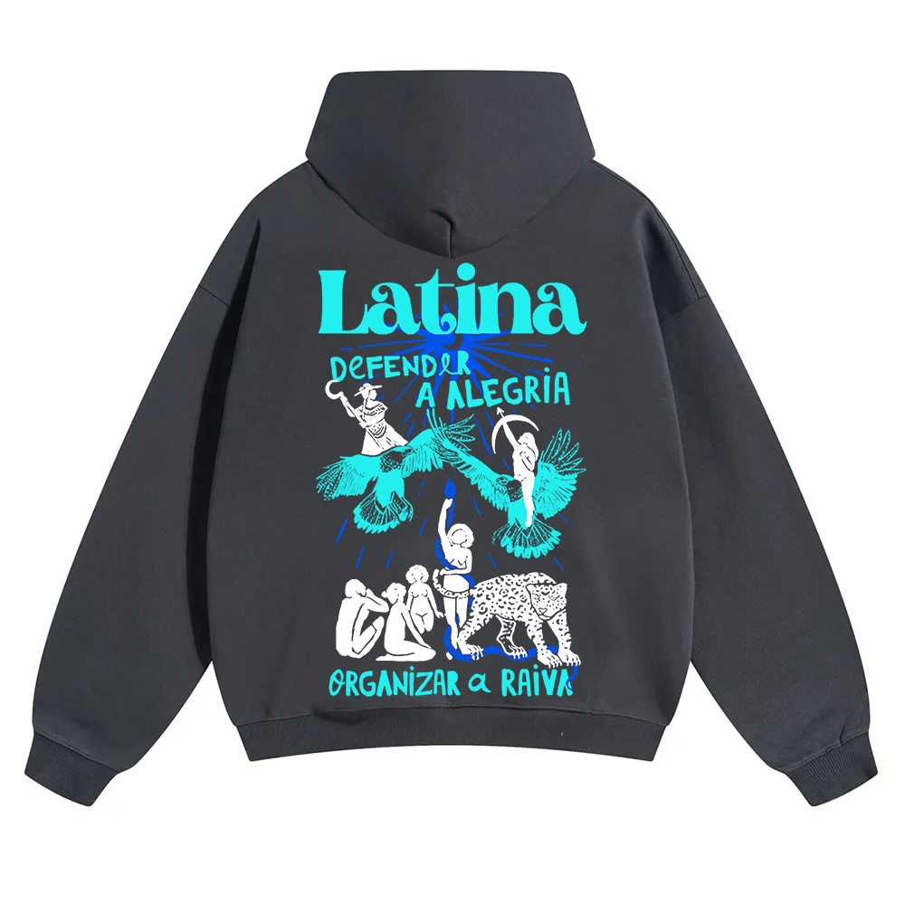 Latina Unisex Fit Color Hoodie wearishow