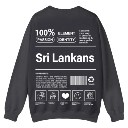 Sri Lankans Unisex Fit  Casual Crewneck Sweatshirt wearishow