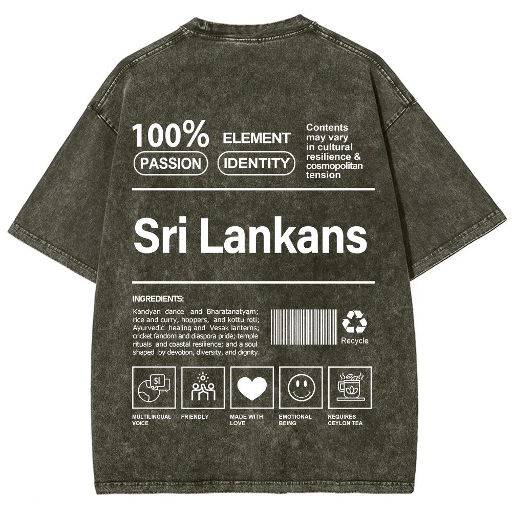 Sri Lankans Unisex Fit  Washed T-Shirt