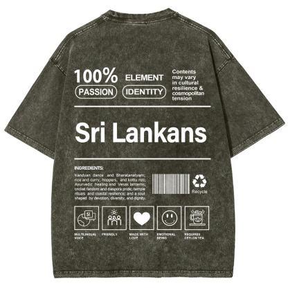 Sri Lankans Unisex Fit  Washed T-Shirt