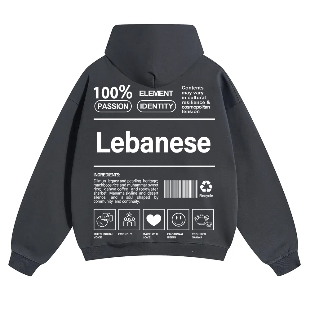 Lebanese Unisex Fit Color Hoodie wearishow