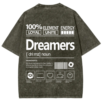 Dreamers  Unisex Fit Washed T-Shirt