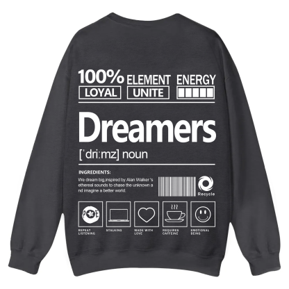 Dreamers Unisex Fit Casual Crewneck Sweatshirt