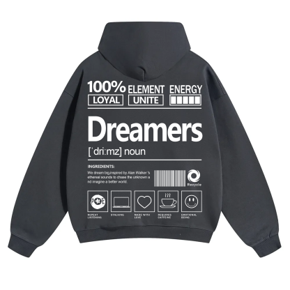 Dreamers Unisex Fit Solid Color Hoodie