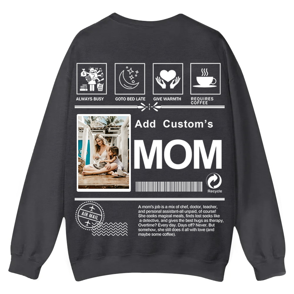 MOM Custom Casual Crewneck Sweatshirt wearishow
