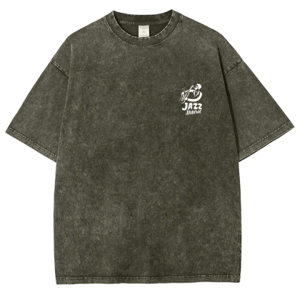 Saxophonist Unisex Fit Washed T-Shirt  wearishow